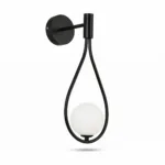 Aplica perete Tears Black 17X17X40cm - Homuse