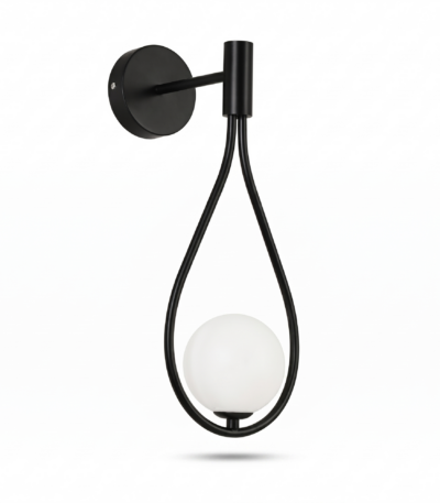 Aplica perete Tears Black 17X17X40cm - Homuse