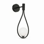 Aplica perete Tears Black 20x20x50cm - Homuse