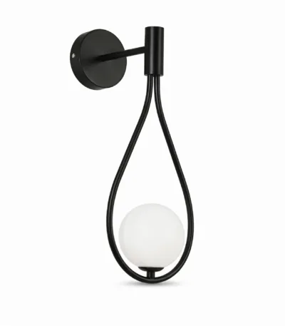 Aplica perete Tears Black 20x20x50cm - Homuse