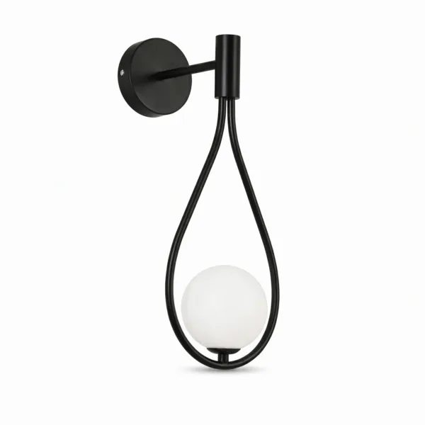 Aplica perete Tears Black 20x20x50cm - Homuse