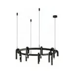 Corp de iluminat Led suspendat Tube Black 100×100 cm - Homuse
