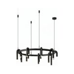 Corp de iluminat Led suspendat Tube Black 80x80x28cm - Homuse