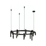 Corp de iluminat Led suspendat Tube Black 80x80x28cm - Homuse
