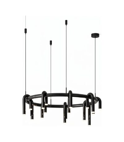 Corp de iluminat Led suspendat Tube Black 80x80x28cm - Homuse