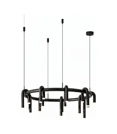 Corp de iluminat Led suspendat Tube Black 80x80x28cm - Homuse