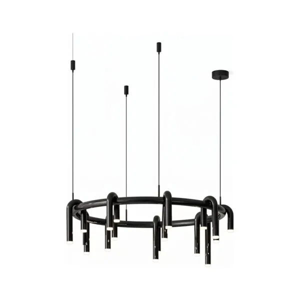Corp de iluminat Led suspendat Tube Black 80x80x28cm - Homuse