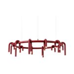 Corp de iluminat Led suspendat Tube Red 100×100 cm - Homuse