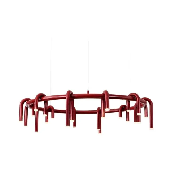 Corp de iluminat Led suspendat Tube Red 100×100 cm - Homuse