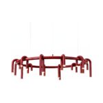 Corp de iluminat Led suspendat Tube Red 80x80x28cm - Homuse