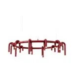 Corp de iluminat Led suspendat Tube Red 80x80x28cm - Homuse