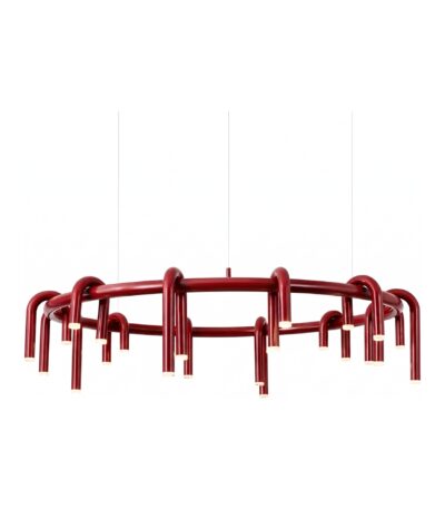 Corp de iluminat Led suspendat Tube Red 80x80x28cm - Homuse