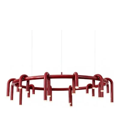 Corp de iluminat Led suspendat Tube Red 80x80x28cm - Homuse