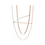 Corp de iluminat suspendat modern din piele 120 cm - Homuse