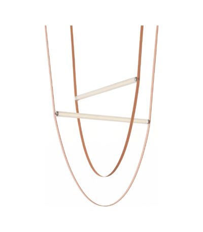 Corp de iluminat suspendat modern din piele 120 cm - Homuse