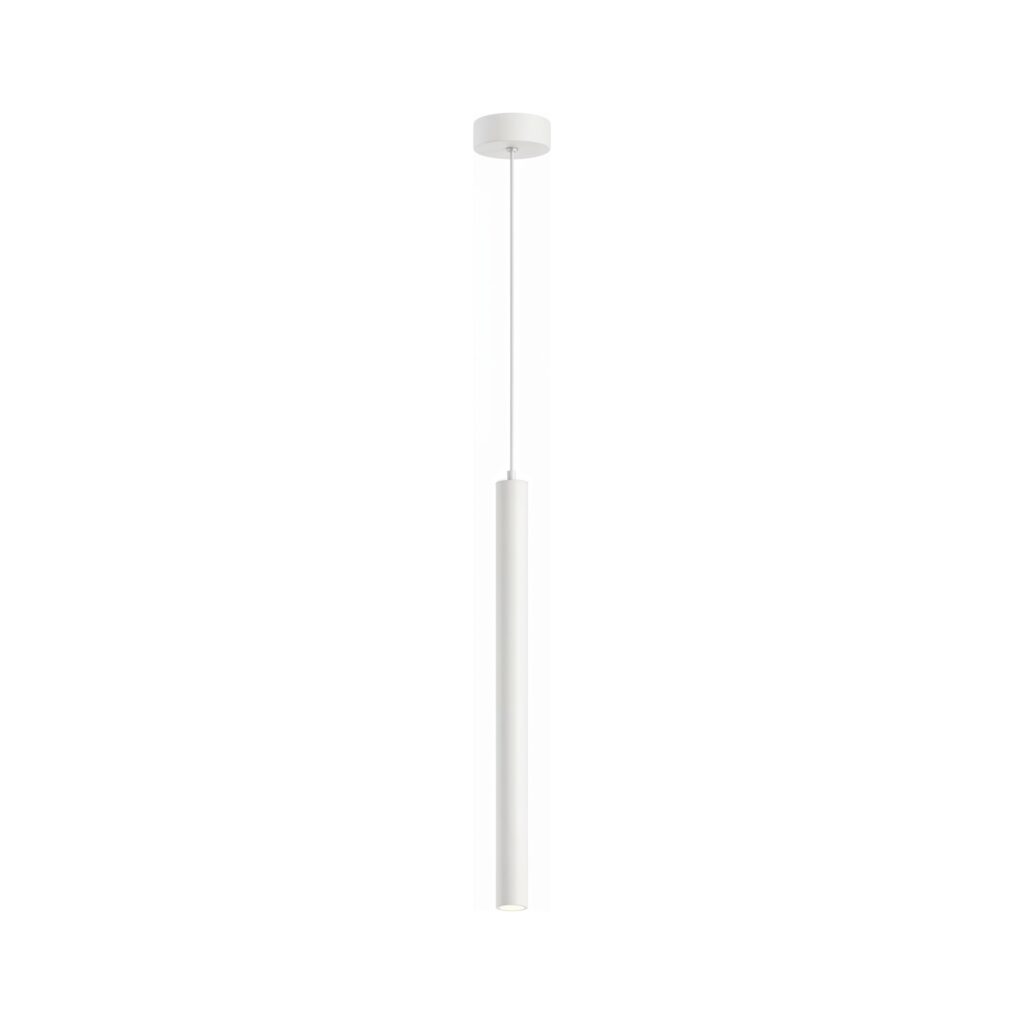 Corp de iluminat suspendat, stil minimalist, finisaj alb 50cm - Homuse