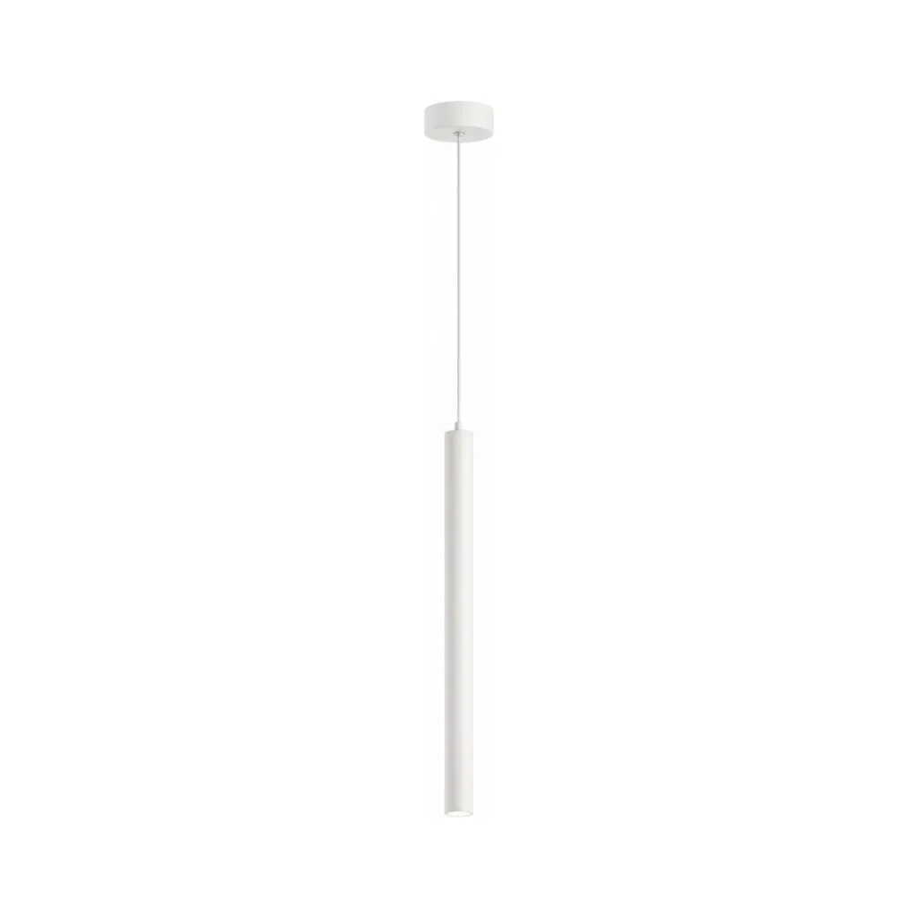 Corp de iluminat suspendat, stil minimalist, finisaj alb 50cm - Homuse