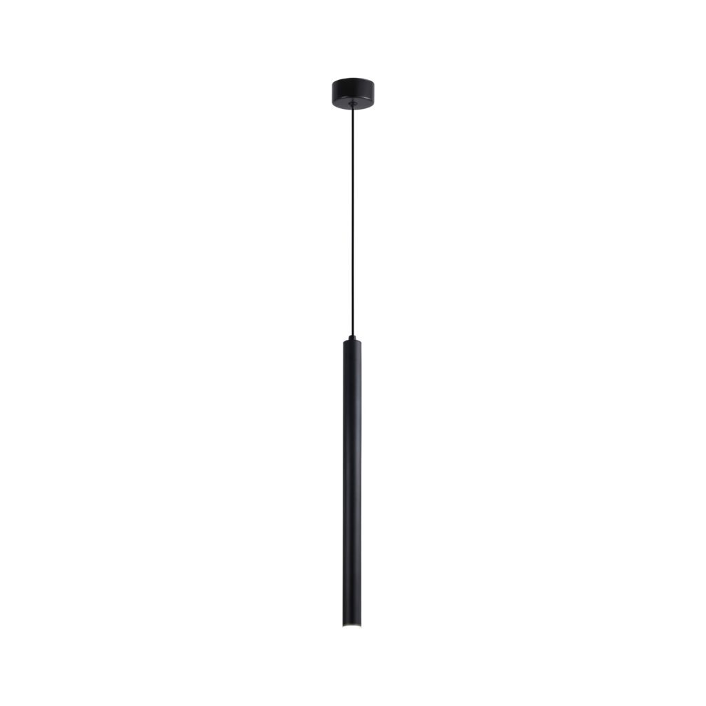 Corp de iluminat suspendat, stil minimalist, finisaj negru 30 cm - Homuse