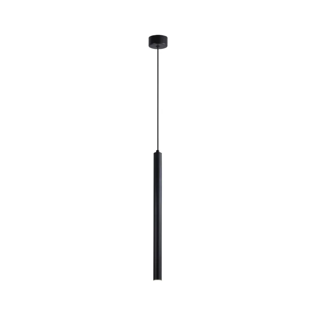 Corp de iluminat suspendat, stil minimalist, finisaj negru 30 cm - Homuse