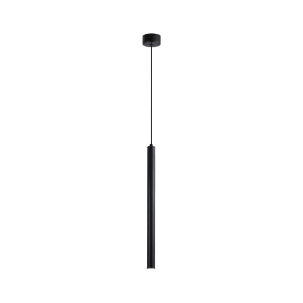 Corp de iluminat suspendat, stil minimalist, finisaj negru 30 cm - Homuse
