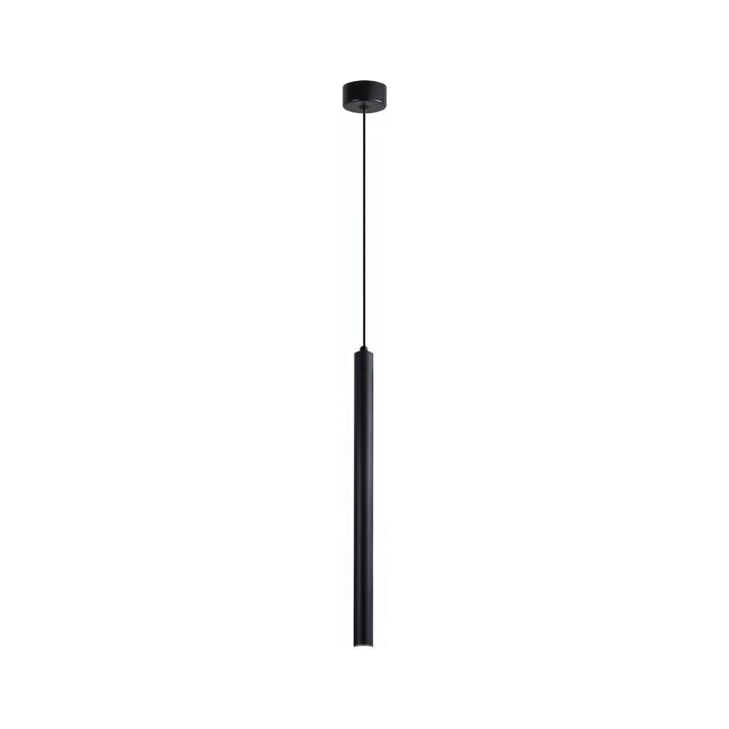 Corp de iluminat suspendat, stil minimalist, finisaj negru 50cm - Homuse