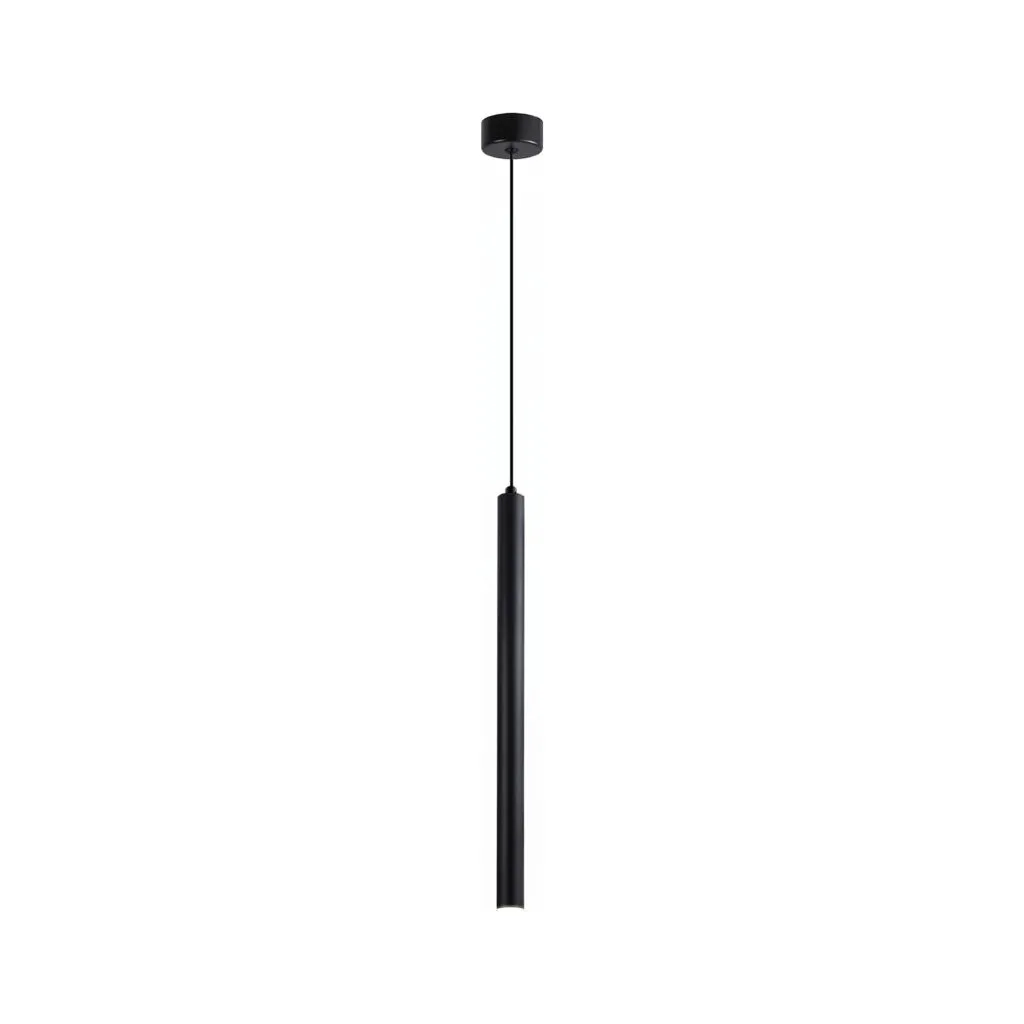 Corp de iluminat suspendat, stil minimalist, finisaj negru 50cm - Homuse