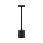 Lampa de masa fără fir din metal Black - Homuse
