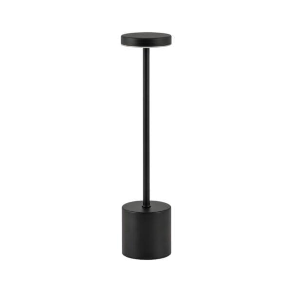 Lampa de masa fără fir din metal Black - Homuse