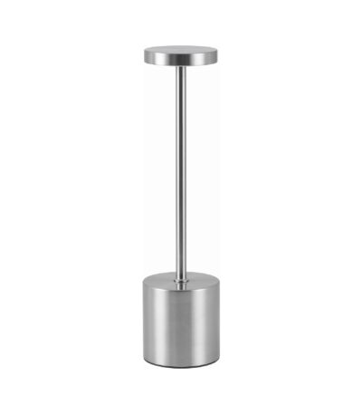 Lampa de masa fără fir din metal Silver - Homuse