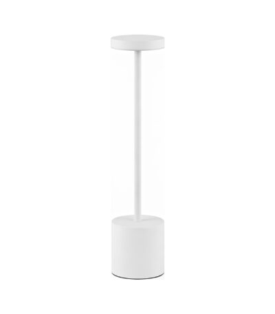 Lampa de masa fără fir din metal White - Homuse