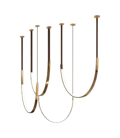 Lustra LED cu accente aurii 60 x 120 cm - Homuse