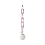 Lustră suspendată modernă cu lanț decorativ Celine Pink - Homuse