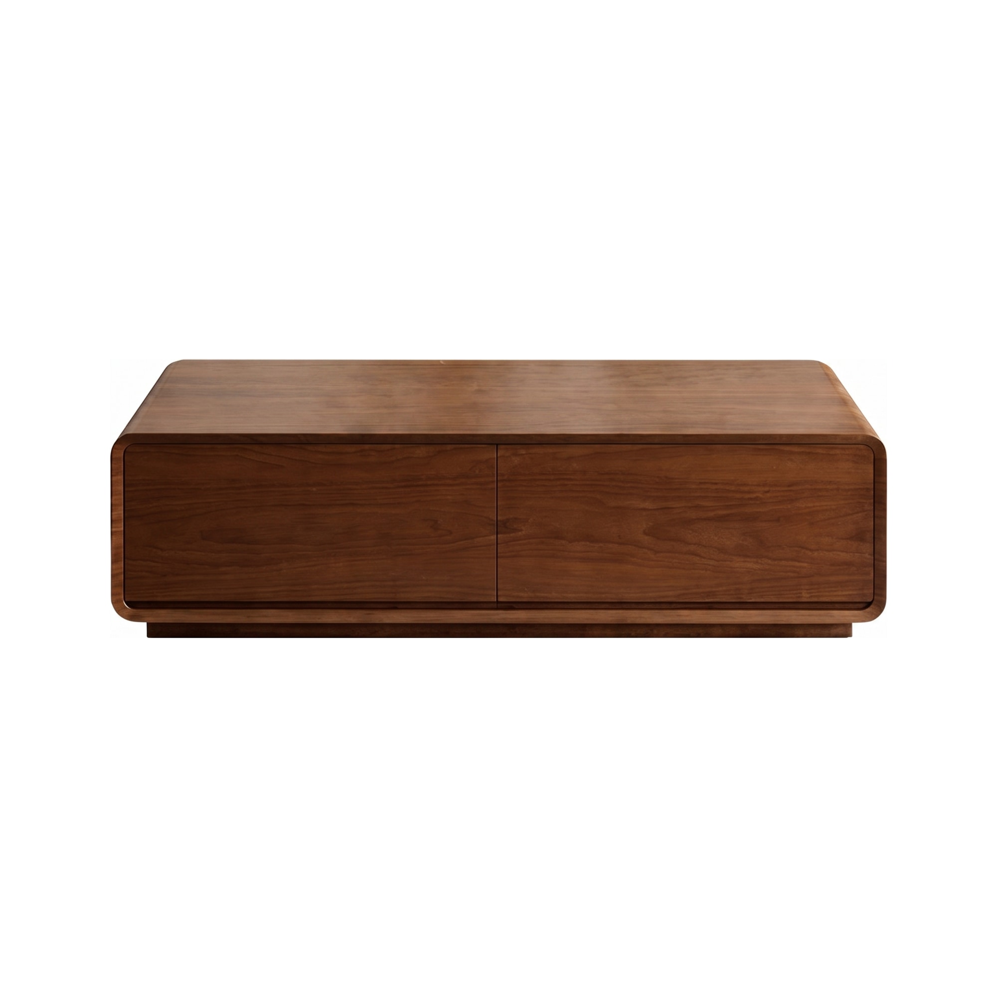 Masă de cafea modernă din MDF – design minimalist Walnut - Homuse Masă de cafea modernă din MDF – design minimalist Walnut - Homuse