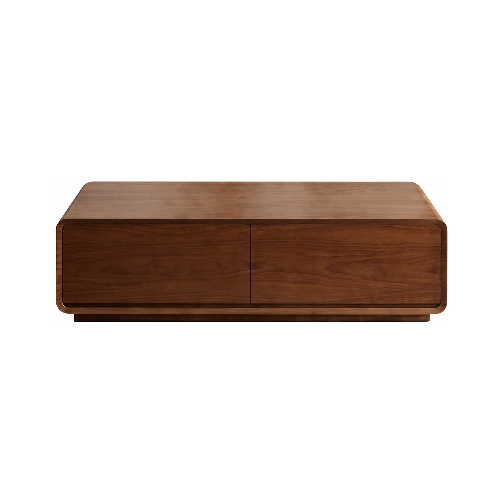Masă de cafea modernă din MDF – design minimalist Walnut - Homuse Masă de cafea modernă din MDF – design minimalist Walnut - Homuse
