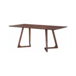 Masa dining dreptunghiulara TERRA Walnut 160x80x75 cm - Homuse
