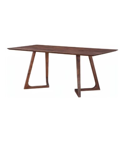 Masa dining dreptunghiulara TERRA Walnut 160x80x75 cm - Homuse