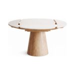 Masa dining extensibila din lemn masiv Julliet Oak - Homuse
