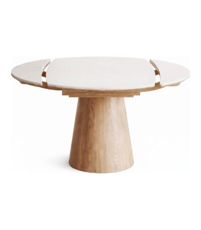 Masa dining extensibila din lemn masiv Julliet Oak - Homuse