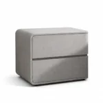 Noptiera din MDF si piele Elsa Grey - Homuse