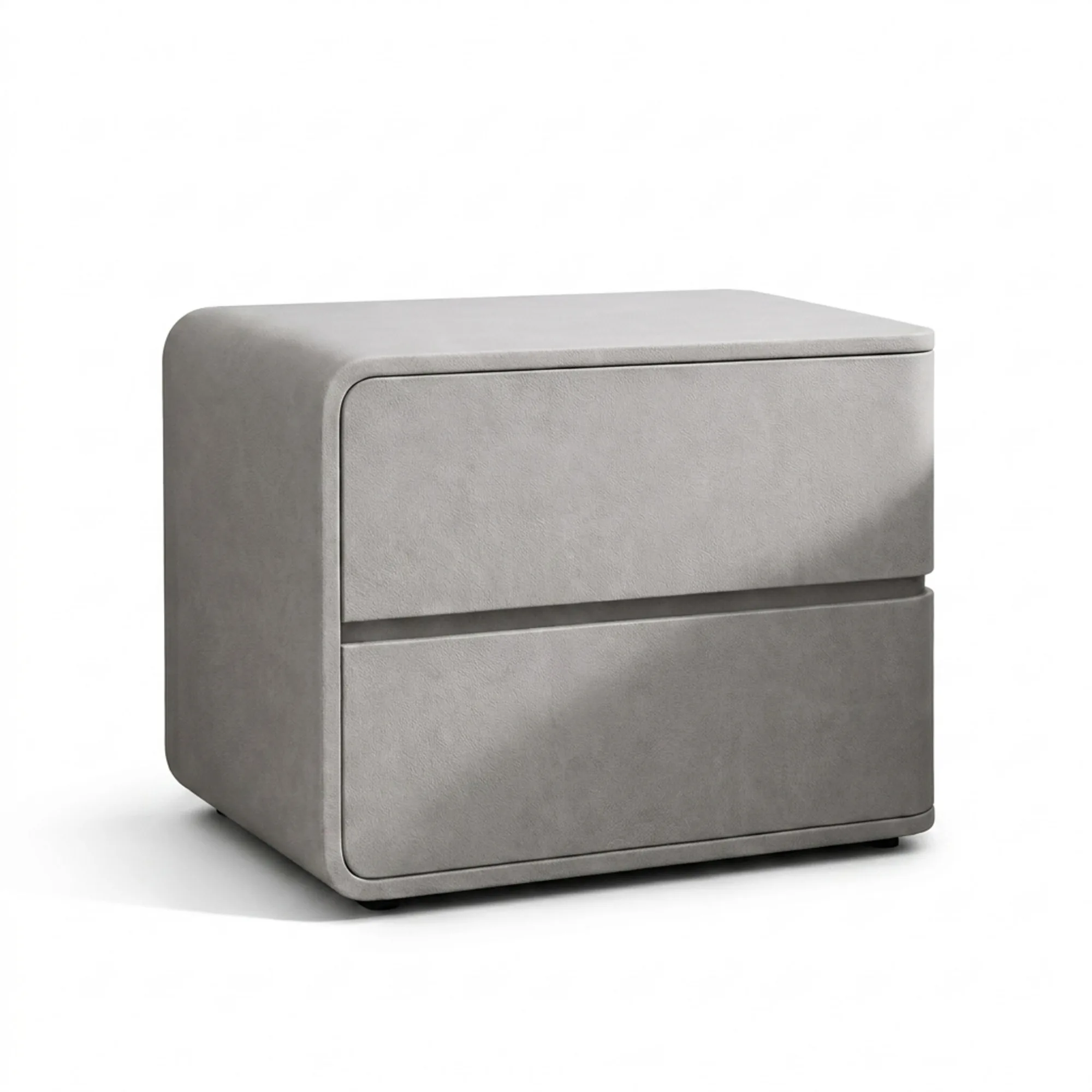 Noptiera din MDF si piele Elsa Grey - Homuse