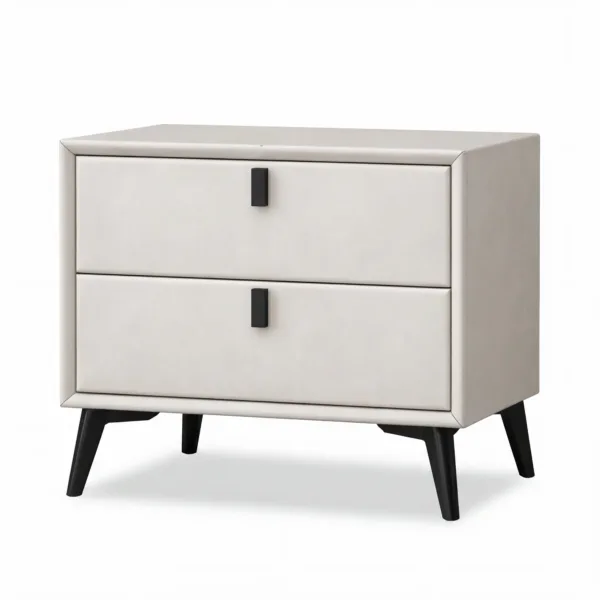 Noptieră premium din MDF Paris White - Homuse