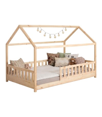 Pat copii tip Montessori 200×90 cm Oak - Homuse
