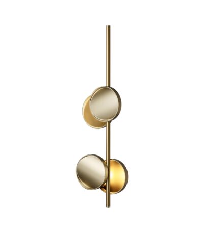 Pendul decorativ cu design arhitectural, finisaj auriu 140cm - Homuse