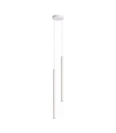 Pendul dublu minimalist cilindric – finisaj alb 30cm - Homuse