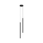 Pendul dublu minimalist cilindric – finisaj negru 50cm - Homuse