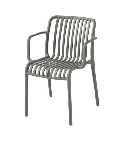 Scaun din polipropilenă pentru exterior Grey - Homuse