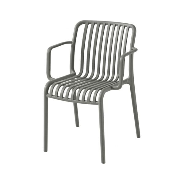 Scaun din polipropilenă pentru exterior Grey - Homuse