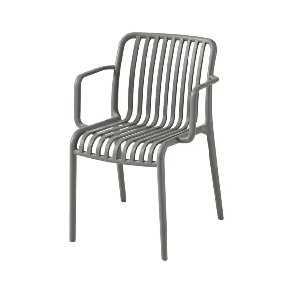 Scaun din polipropilenă pentru exterior Grey - Homuse