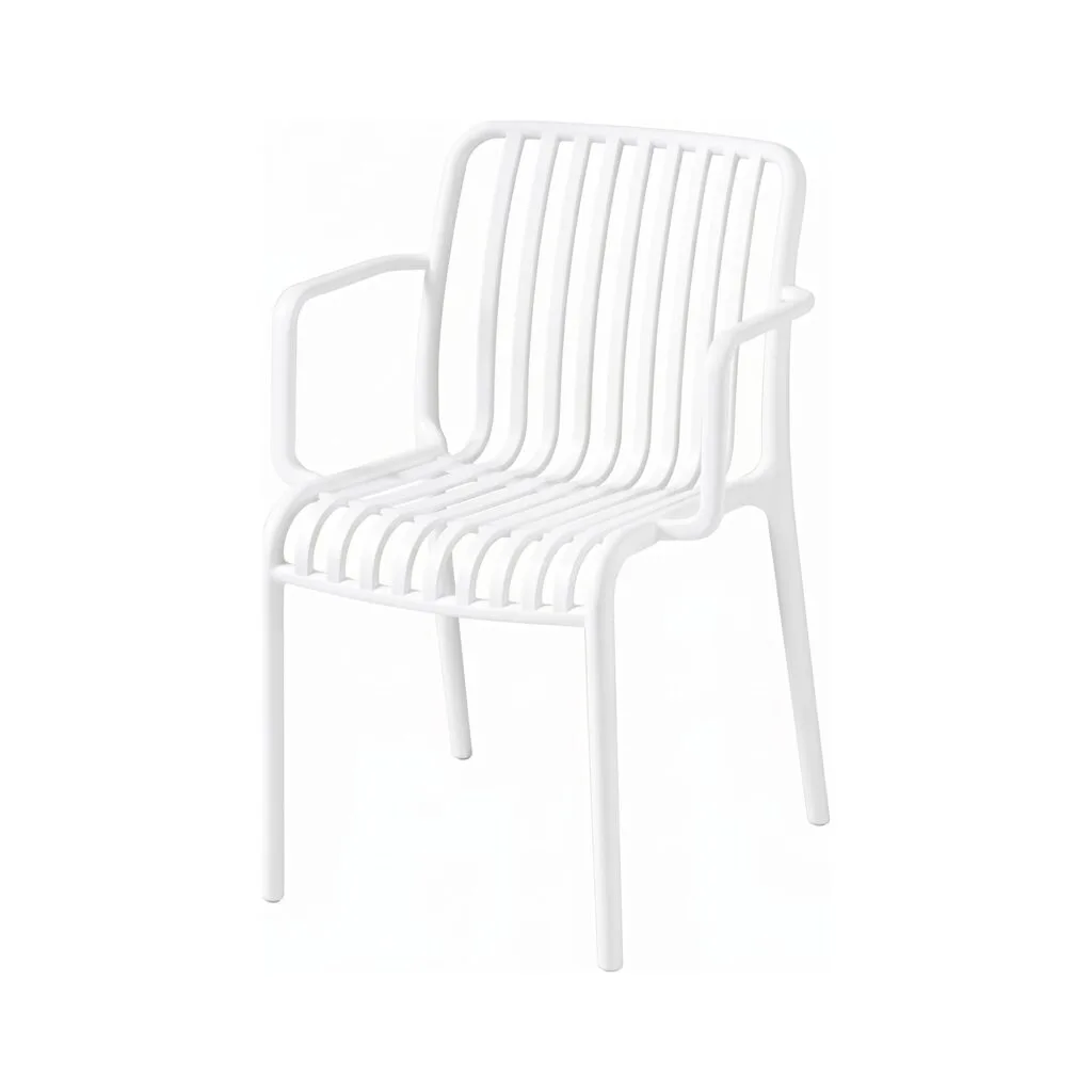 Scaun din polipropilenă pentru exterior White - Homuse