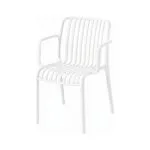 Scaun din polipropilenă pentru exterior White - Homuse